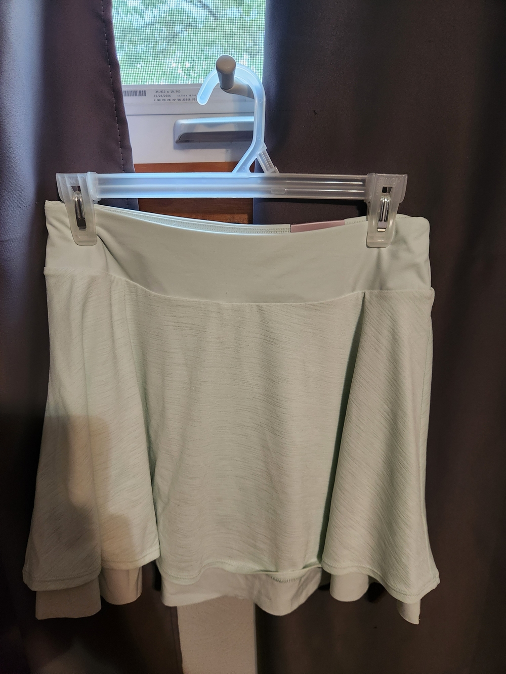 Calia Double Layer Mesh Skort In Mint Candy